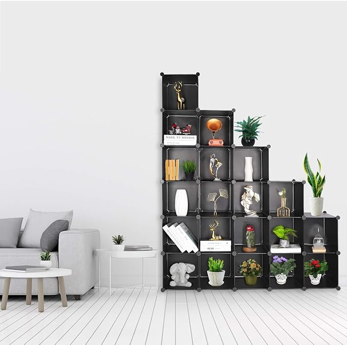 TUMUCUTE Cube Storage Organizer, DIY Plastic Closet Cabinet Modular Bookcase - Image 5