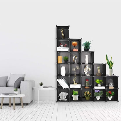 TUMUCUTE Cube Storage Organizer, DIY Plastic Closet Cabinet Modular Bookcase - Image 5