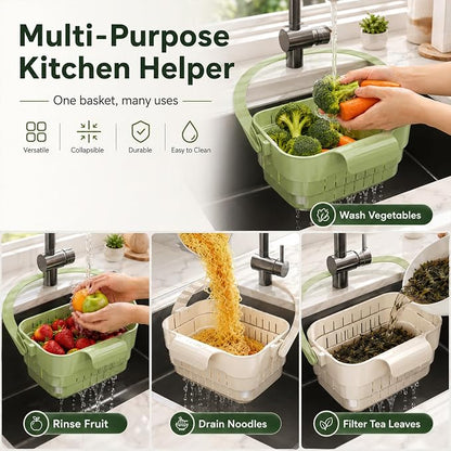 Foldable Hanging Kitchen Sink Drain, Space-Saving Hanging Sink Strainer and - Image 9