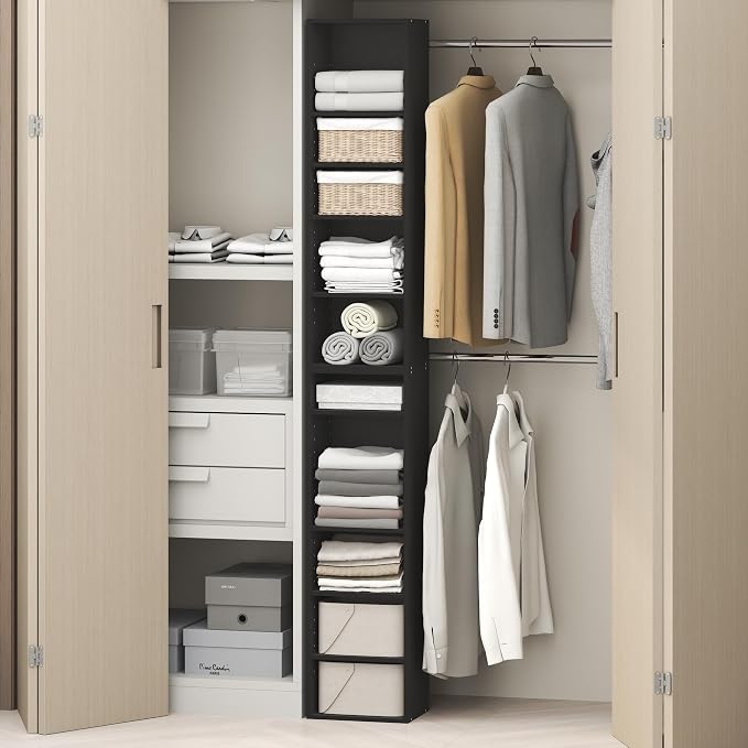 Furinno PASIR 10-Tier Closet Organizers and Storage, Open Shelf, Storage by Furinno-FitsYourSpaceFitsYourBudget