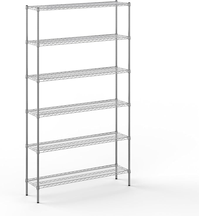 14" Deep x 54" Wide x 96" Height Wire Shelving Kit | 6-Tier | NSF Commercial by Regal+Altair