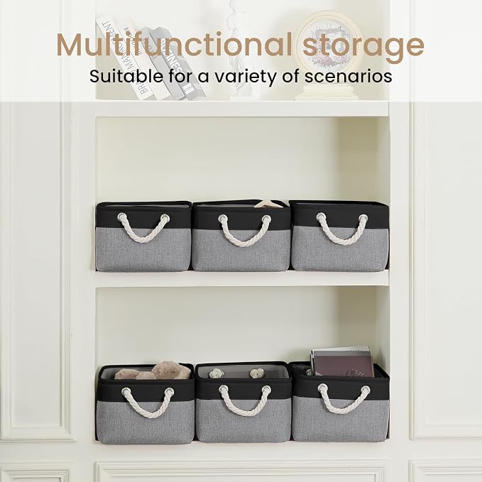 13.8x9.8x6.7 Inch Fabric Small Storage Bins - Image 6