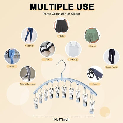 Volnamal Legging Organizer for Closet, Metal Yoga Pants Hanger w/Rubber Coated - Image 4