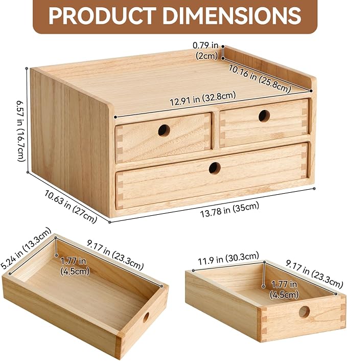 KIRIGEN Wood Organizer Shelf - Image 2