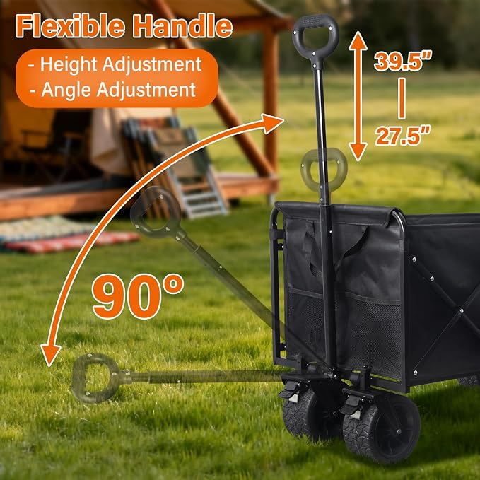 Extra-Large Heavy-Duty Wagons carts Foldable - Image 8