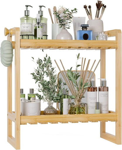 AmazerBath Bamboo Over The Toilet Storage Shelf - Image 9