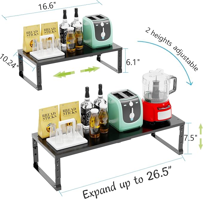 Expandable Stackable Spice Rack Organizer - Image 6