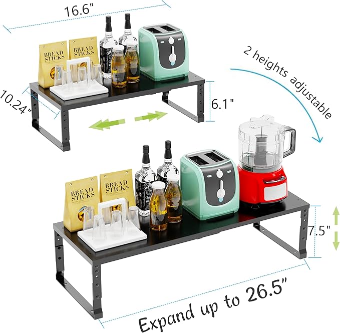 Expandable Stackable Spice Rack Organizer - Image 6