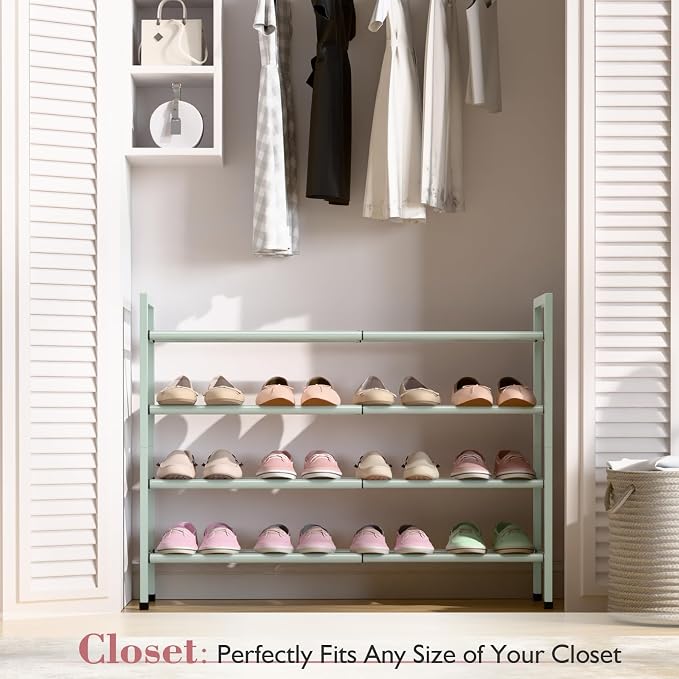 Bumusty 4-Tier Expandable Shoe Rack - Image 2