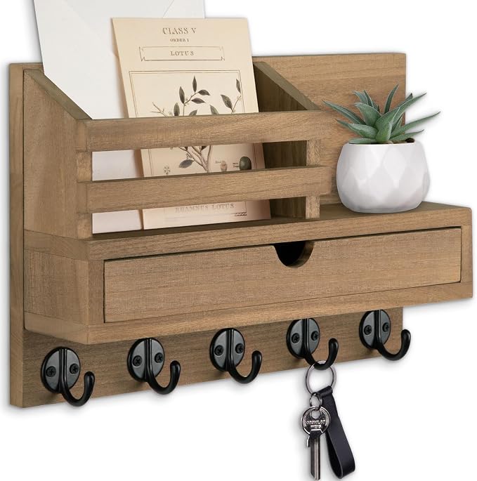 Key Holder Wall Mount, Mail Holder by Lucundm