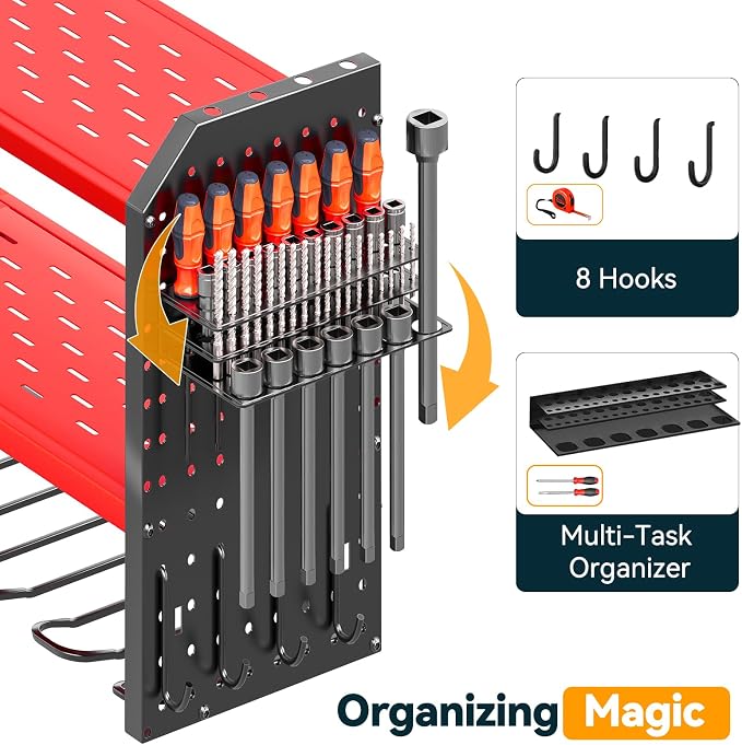 Warome Garage Tool Organizer Wall Mount - Image 4