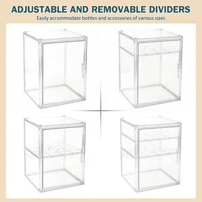 Baby Bottle Organizer, 3 Tiers Acrylic Bottle Storage Organizer Container - Image 7