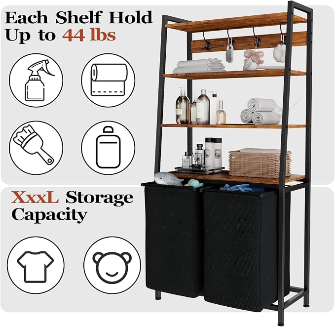 Furnulem 4 Tiers Laundry Hamper - Image 6