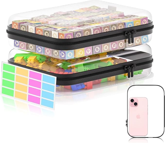 2Pcs Clear Hard Shell Zipper Case, Craft by MihkiomUSA