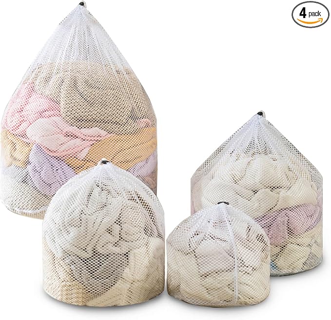 4 pcs Commercial Mesh Laundry Bag by LUNHAJIN