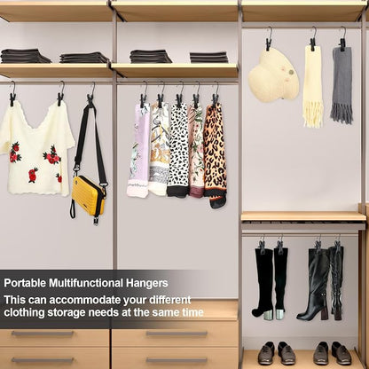 100 Pieces Boot Hangers for Closet Laundry Hooks Hanging Clips Boot Hangers - Image 5