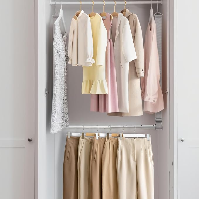 STO STO Closet Hanging Rod, Length and Height Adjustable Closet Rod, - Image 2