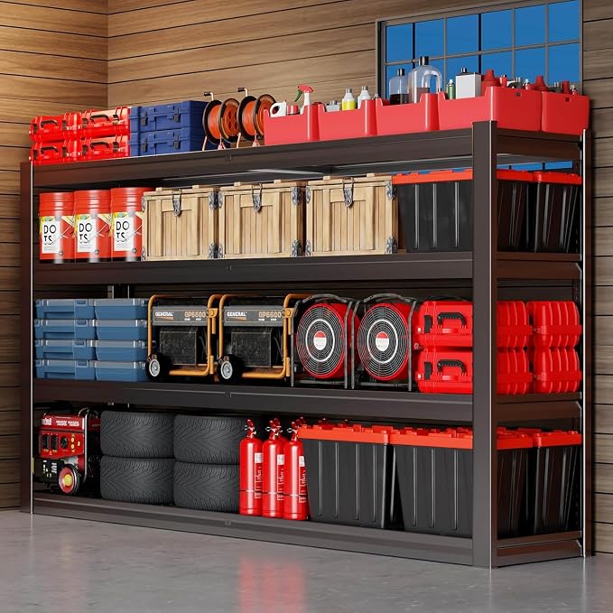67" W Garage Shelving Heavy Duty, Commercial Metal Shelves - Image 7