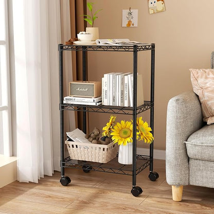 Golpart Small Shelves Storage Wire Metal Adjustable Shelf Unit - Image 7