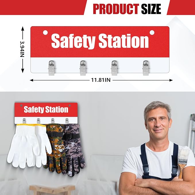Honeydak Glove Station Organizer Wall Mount Plastic Glove Holder - Image 3