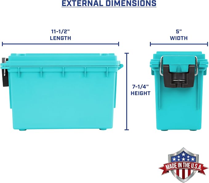 Sheffield 12633 Ammo Storage Box, Stackable .30 Cal Field Boxes, Water and Dust - Image 2