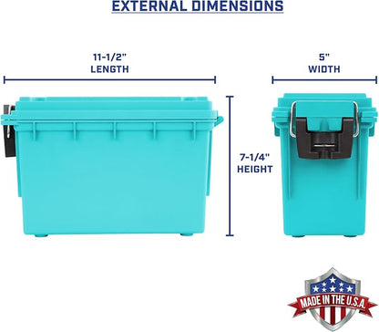 Sheffield 12633 Ammo Storage Box, Stackable .30 Cal Field Boxes, Water and Dust - Image 2