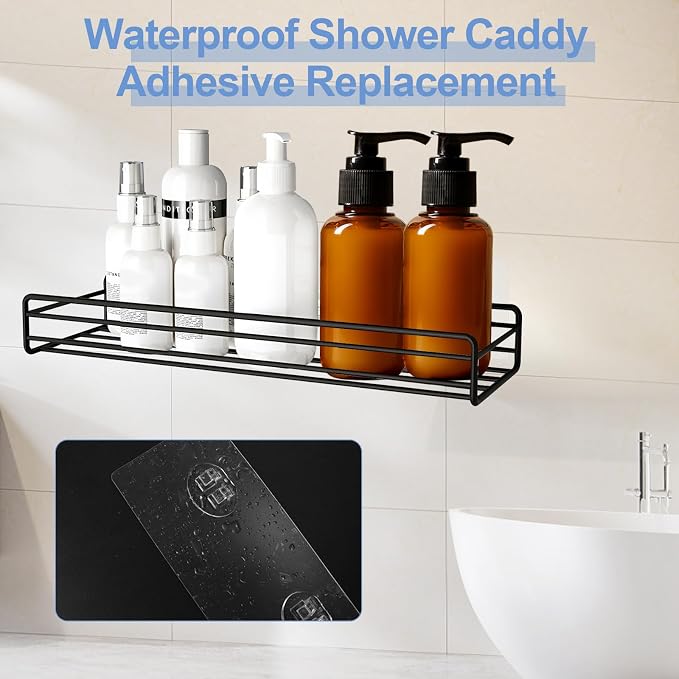 Shower Caddy Adhesive Replacement, Strong Shower Shelf Adhesive, 2 Pack - Image 4