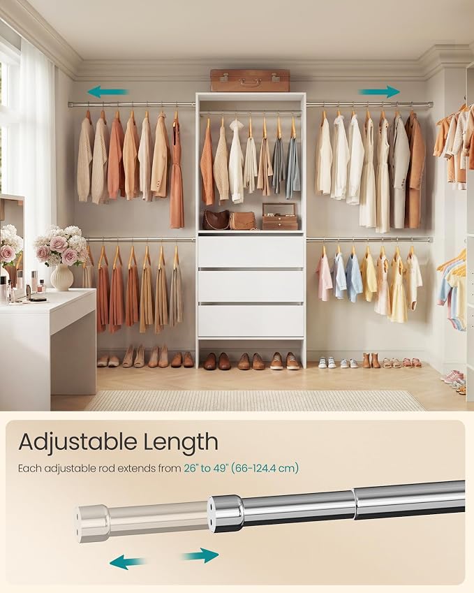 SONGMICS closet system, customizable walk-in closet organizer system - Image 3