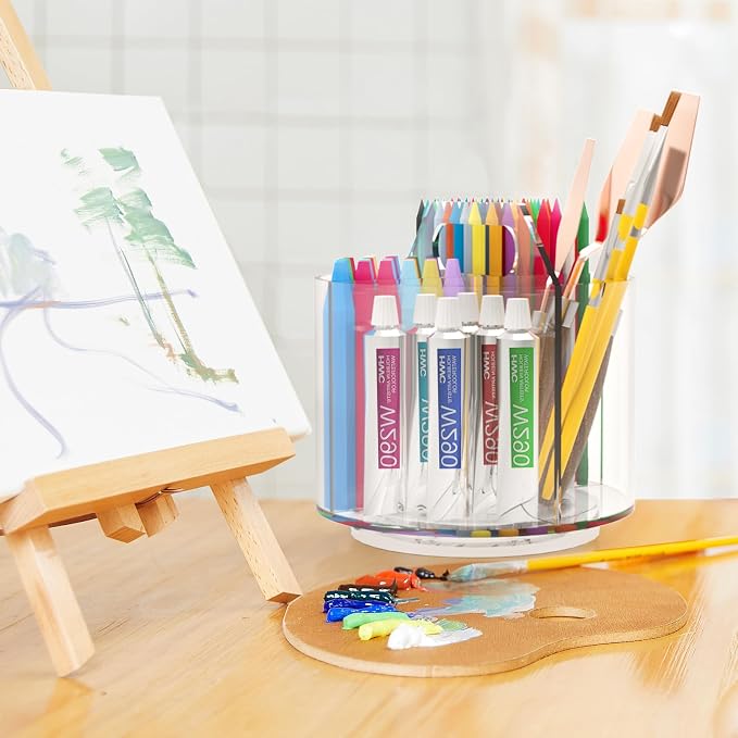 2 Pack Pen Pencil Holder for Kids, Rotating Pen Holder for Desk Organizer - Image 7