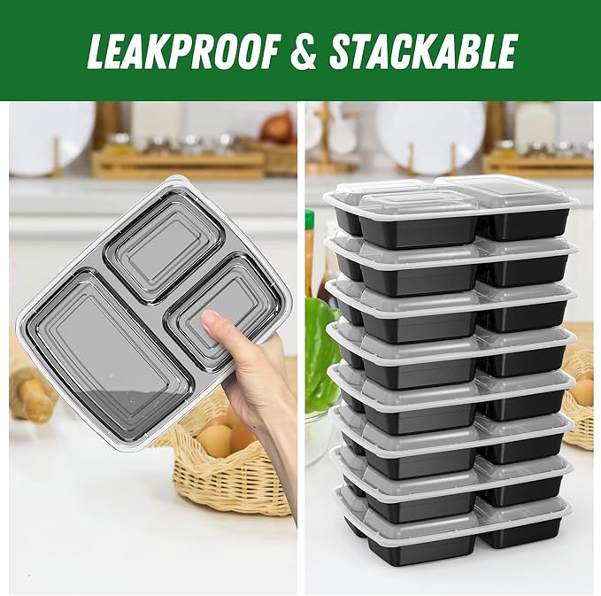50 Pack 32 oz Meal Prep Containers Reusable - Image 4