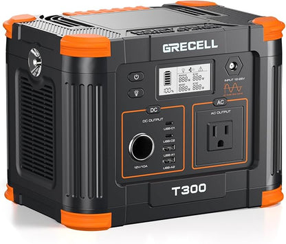 GRECELL 300W Portable Power Station 230.88Wh Solar Generator by GRECELLPOWERSTATION