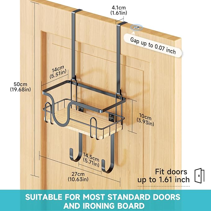 Ironing Board Holder Wall Mount, Over The Door Ironing Board Hanger - Image 6
