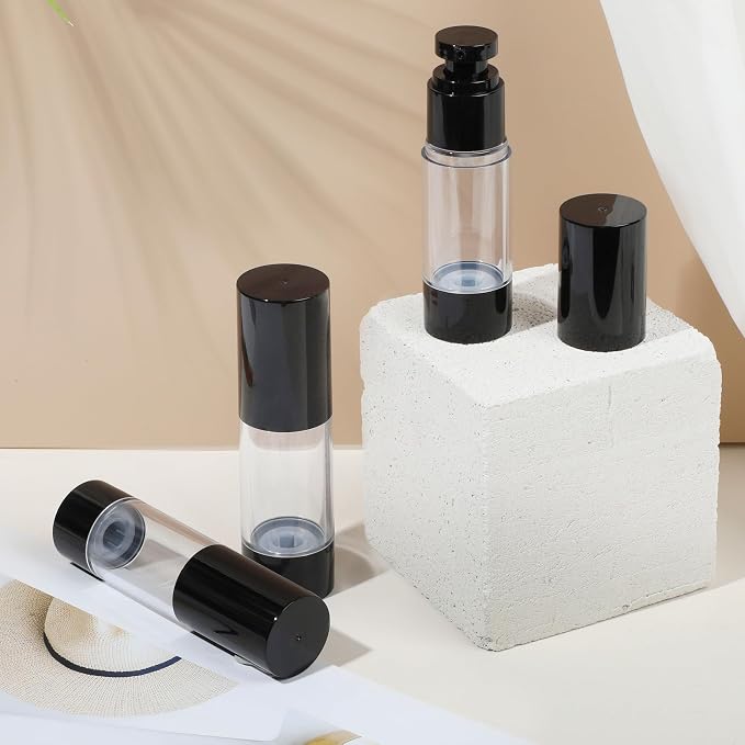 1oz 30ml Airless Pump Bottles, Refillable Leak Proof Travel Pump Bottle - Image 7