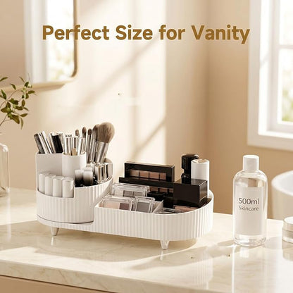 360 Rotating Makeup Organizer for Vanity Large Capacity Cosmetic Organizers - Image 7