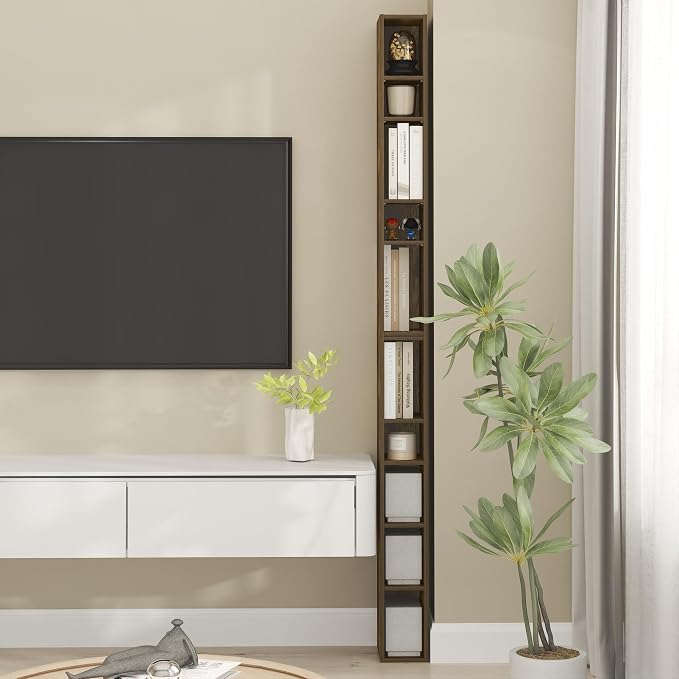Furinno Fulda Book Shelf, 10-Tier Bookshelf, Space Saving Storage Shelf Bookcase by Furinno-FitsYourSpaceFitsYourBudget