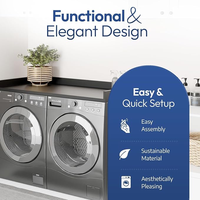 OfficeSimpli Large Washer Dryer Countertop 30 x 58 - Image 6