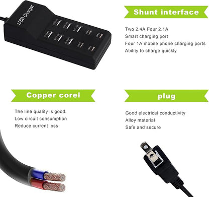 USB Charger, 50W USB Charging Station - Image 6
