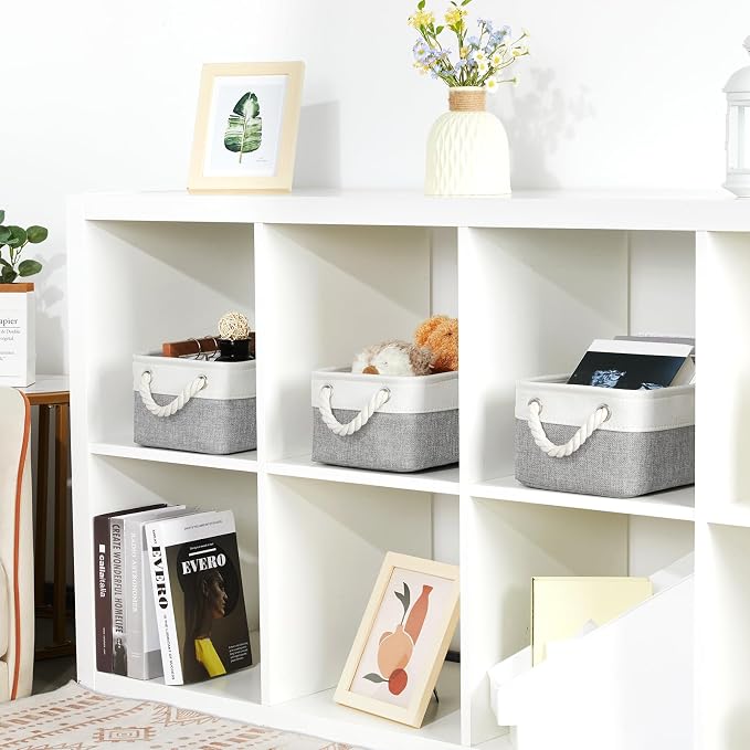 Bidtakay Small Baskets Fabric Storage Baskets - Image 3