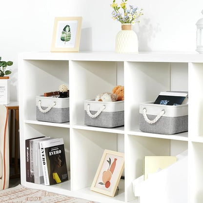 Bidtakay Small Baskets Fabric Storage Baskets - Image 3
