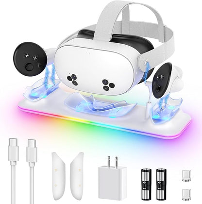 Charging Dock for Meta Quest 3S/Quest 3, Kinwin PD 18W Fast Charging Station by Unknown