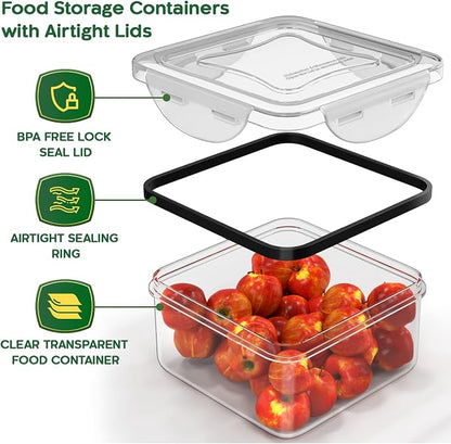 RockBerry 50 Pcs Large Food Storage Containers - Image 4