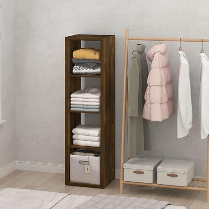 Furinno Cubic Closet Organizers and Storage, 4-Cube Closet Organizer, Vertical by Furinno-FitsYourSpaceFitsYourBudget