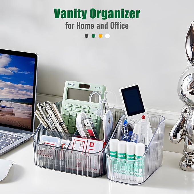 Amber Makeup Organizer, Makeup Brush Holder 8 Cups - Image 4