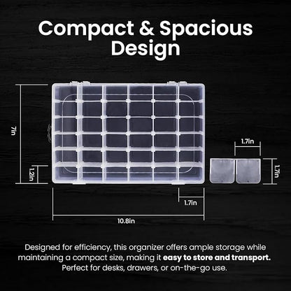 Budreu 8pack 36 Grids Plastic Clear Organizer Box bead Storage Containers - Image 2