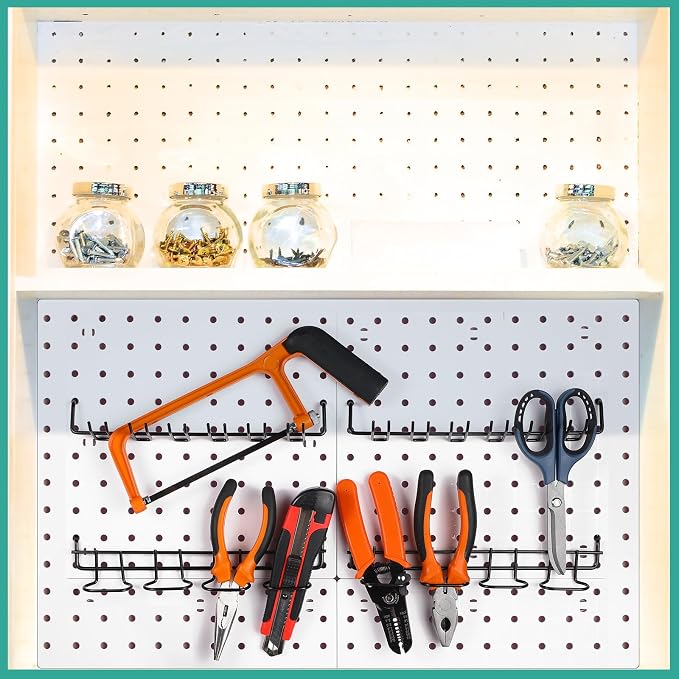 Coume 6 Pcs Pegboard Screwdriver Holders Organizer Pegboard Plier Holders - Image 5
