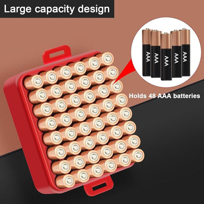 ALCYON Battery Organizer Storage Case, Battery Vault Box Container - Image 3