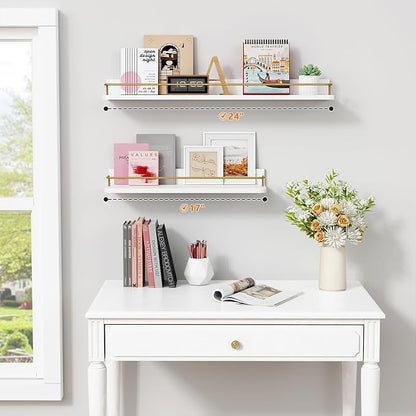 Forbena 24 Inch Bathroom Floating Shelves - Image 2