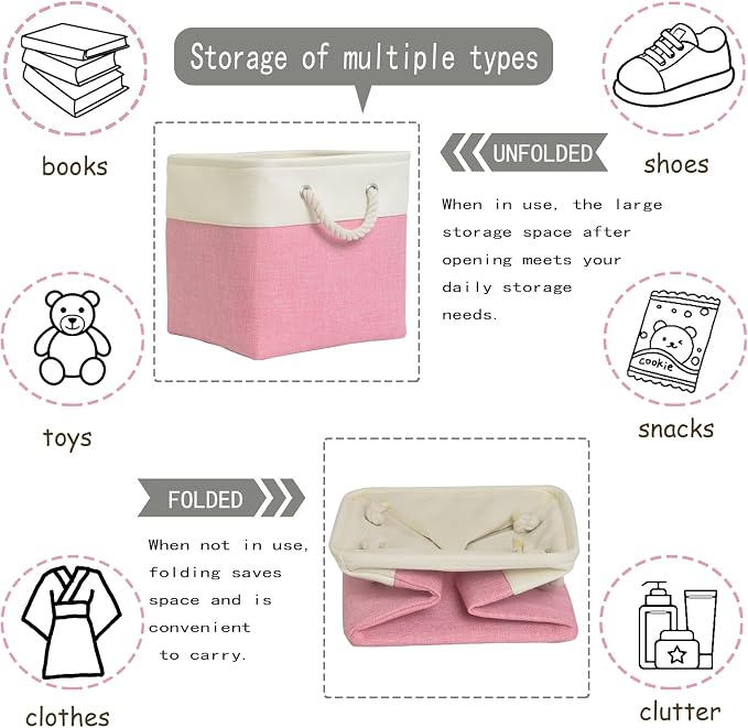 storage cubes 12 x 12, Cube Storage Organizer Bins - Image 2