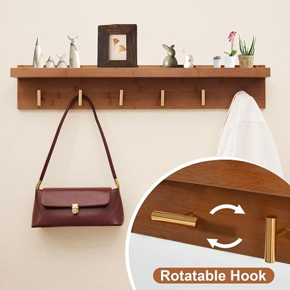 PETKABOO Hall Tree with Bench and Shoe Storage, Coat Rack Shoe Bench Set with - Image 8
