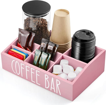 ALELION Pink Coffee Station Organizer by ALELION